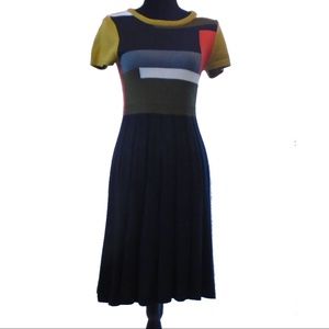 Vince Camuto Knit Block Color Dress